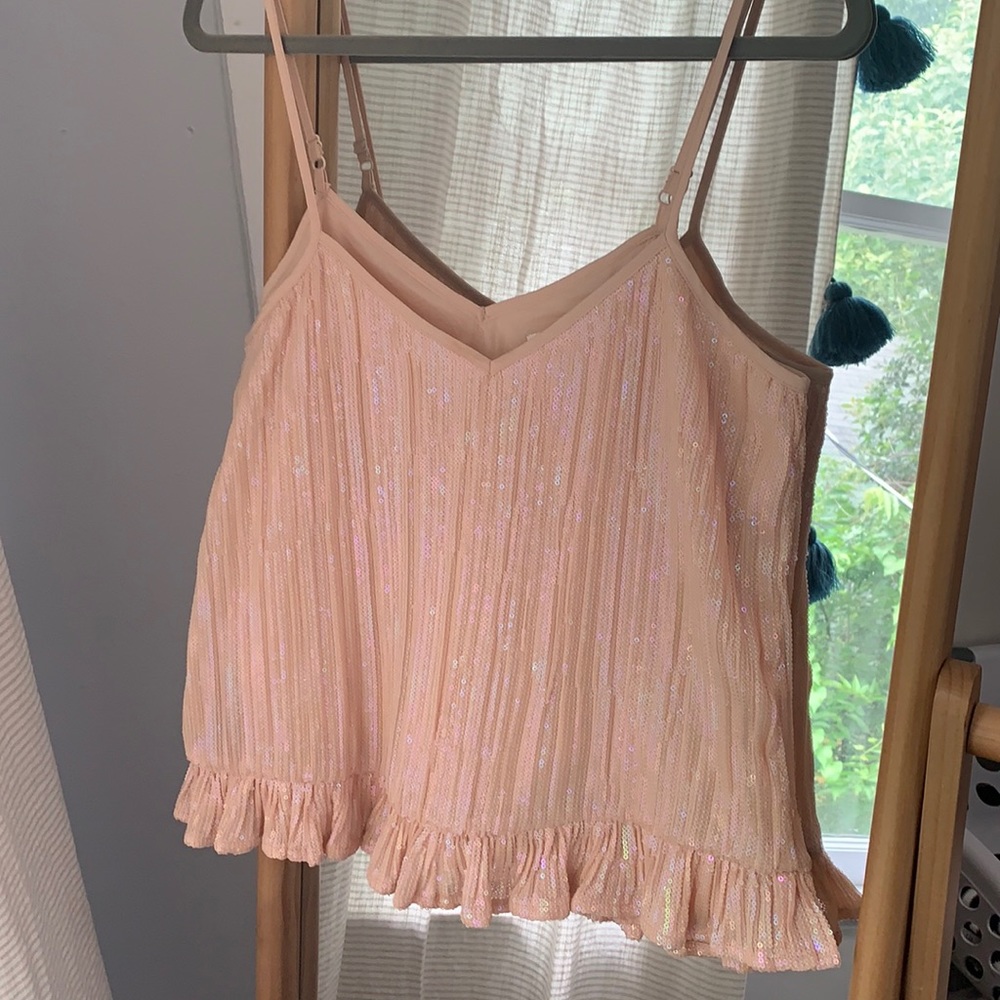 Anthropologie Amelie Beaded Sequin Cami Size 4